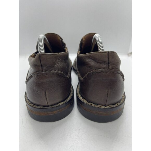 John Varvatos Men Brown Leather Slip On Oxfords Dress Shoes Sz 9 Loafers Neolite main image 7